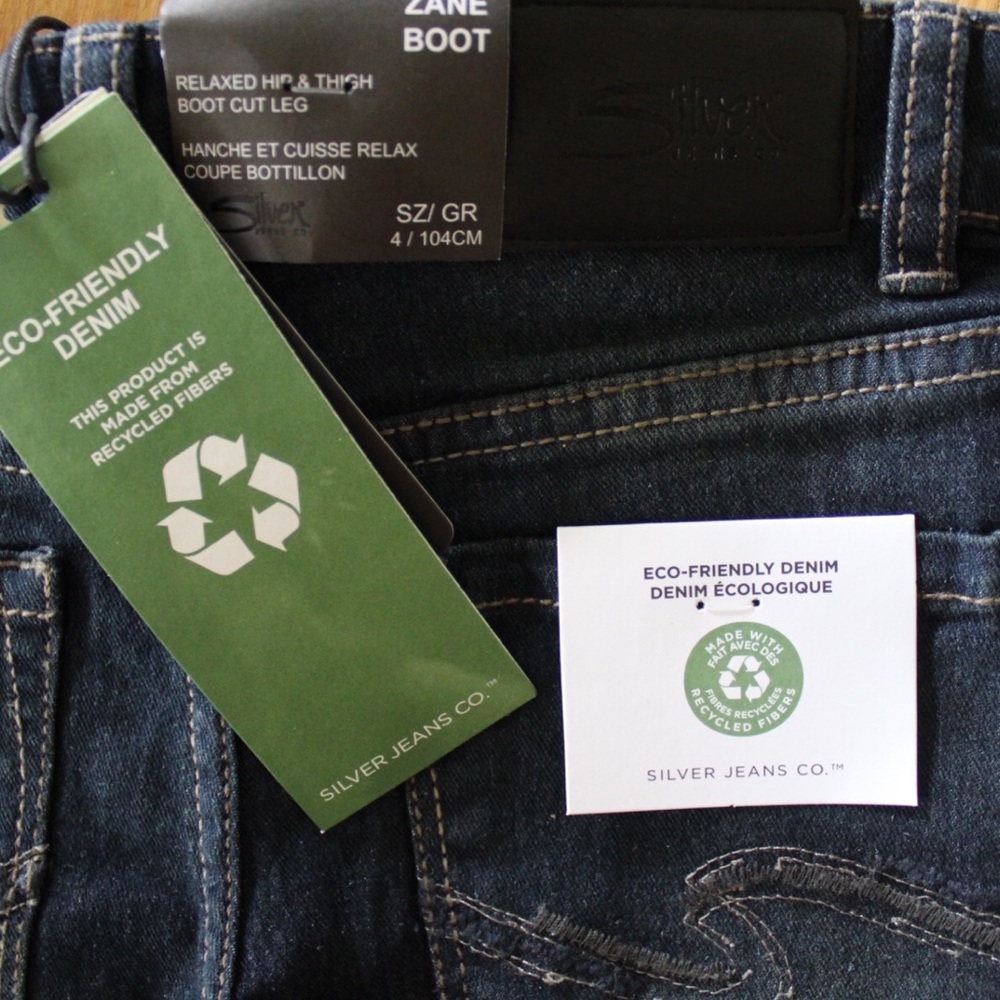 Silver Jeans & Co. NEW Boys Zane Bootcut Indigo Wash Jeans Size 4 - Picture 6 of 6